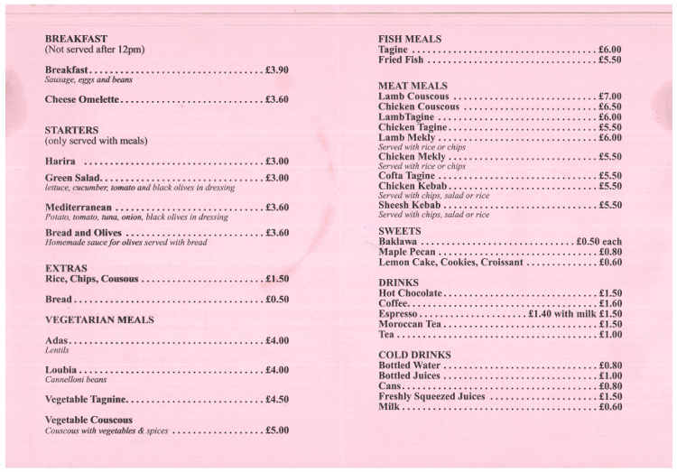 Menu Image